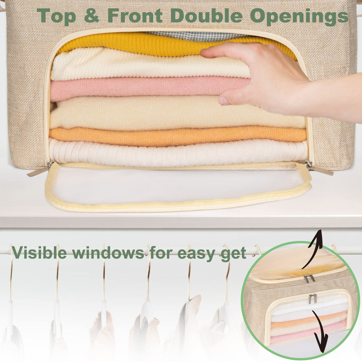 ifeolo four nylon mesh windows allow airflow and easy item visibility for quick access