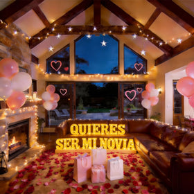 IFNCPF wall-hang setup enhances room romance with a warm glow.