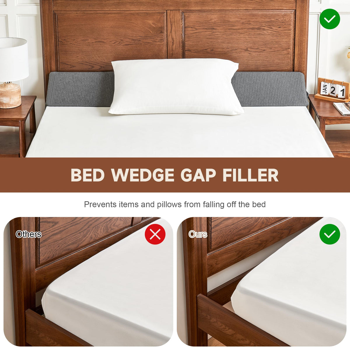 IFNOW wedge used as backrest on sofa or bed for extra support.