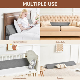 IFNOW wedge with side pockets keeps remote and phone accessible.
