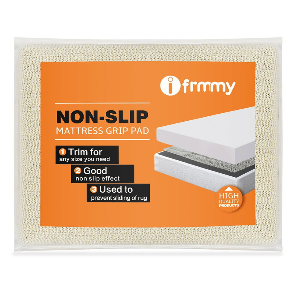 i frmmy anti-slip pad keeps queen mattress in place for a restful night