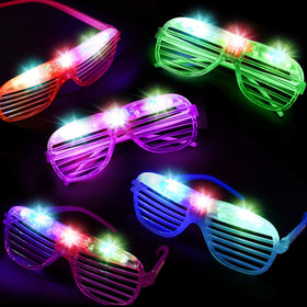 iGeeKid neon glow glasses in multiple colors for festive events