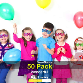 iGeeKid LED glasses come with batteries for immediate use