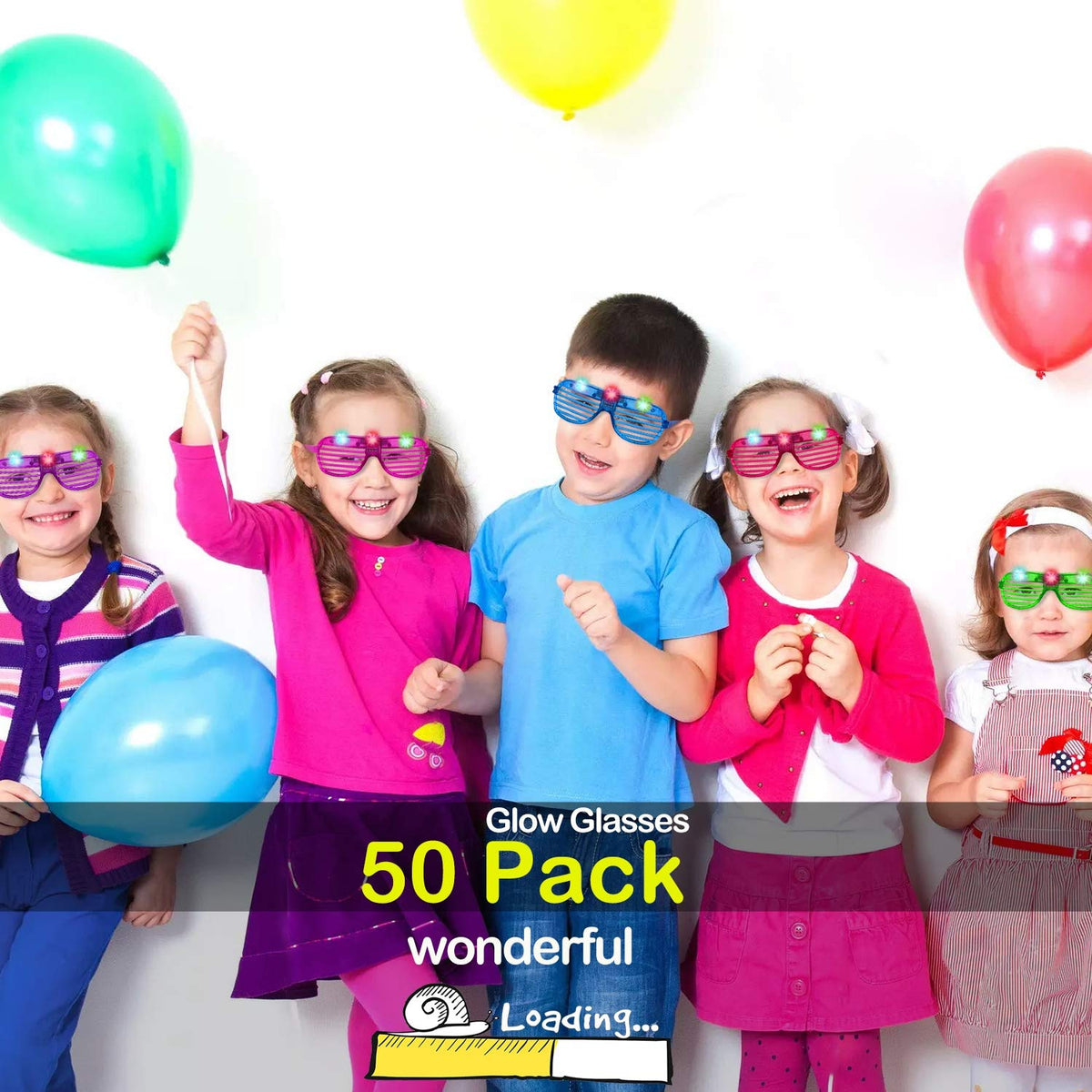 iGeeKid light up glasses ideal for birthdays and weddings.