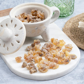 Igneous Frankincense resin from Boswellia Carterii supports traditional church incense rituals.