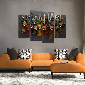 iHAPPYWALL Vintage spice still life canvas for dining area ambiance