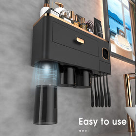 iHave automatic toothpaste dispenser fits standard tubes for waste-free daily routines.