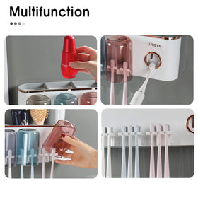iHave automatic toothpaste dispenser helps squeeze toothpaste cleanly with no waste.