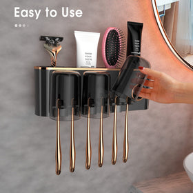 iHave bathroom organizer with adhesive install sticks firmly on tile and glass
