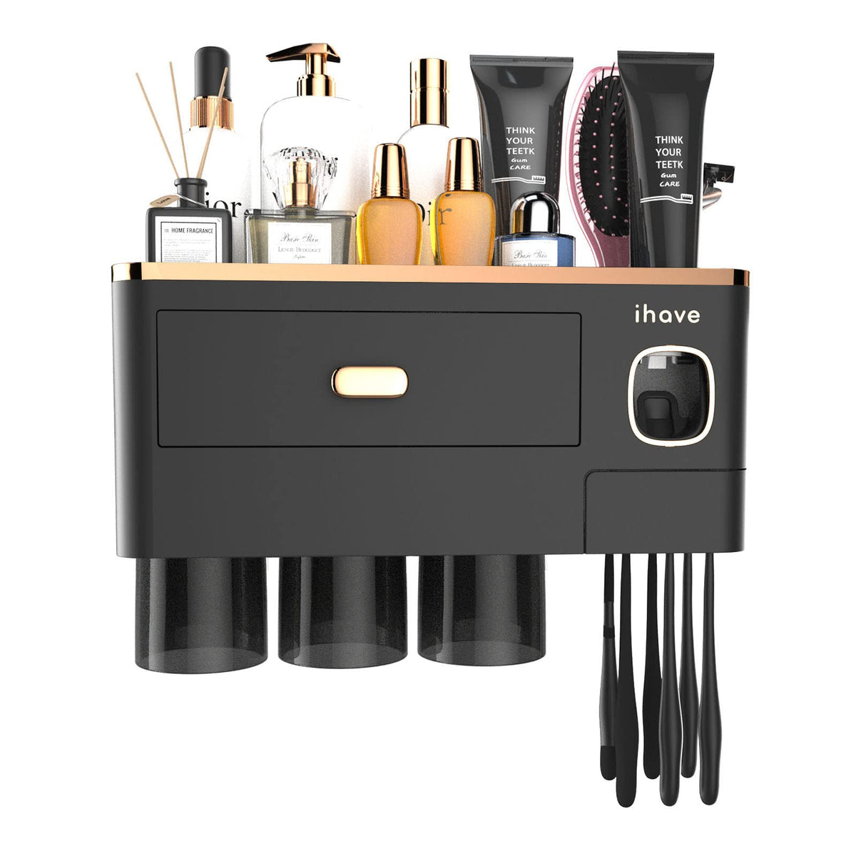 iHave compact dimensions fit above most vanities for flexible placement.