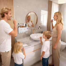 iHave compact dimensions fit above or beside most vanities.