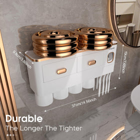 iHave durable ABS construction withstands humidity and daily bathroom use.