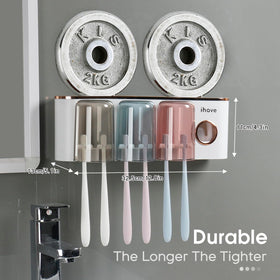 iHave durable bathroom organizer resists humidity and stays sturdy.
