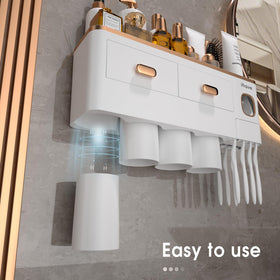 iHave four cups set provides organized rinsing and small-item storage.