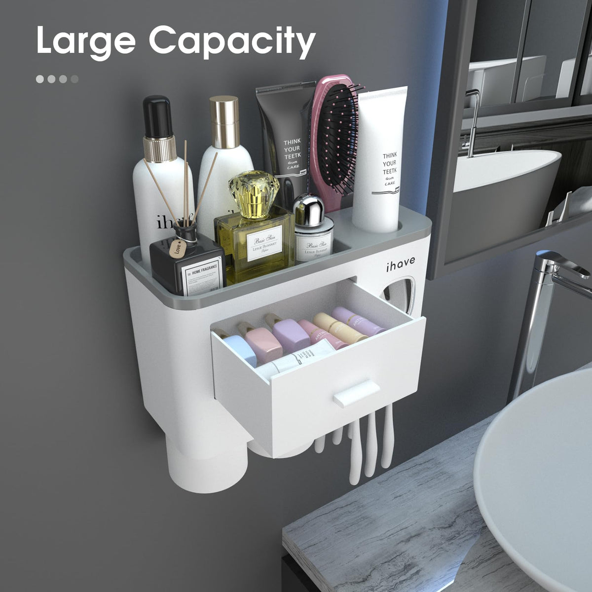 iHave automatic toothpaste dispenser simplifies squeezing while reducing waste.