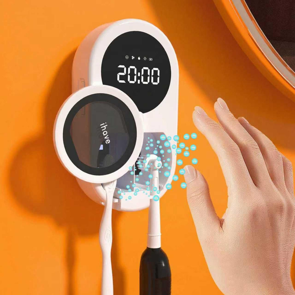 iHave toothbrush sanitizer 360 disinfection in action for thorough clean.