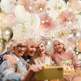 IHEPYQ champagne-gold balloons add soft color and celebration
