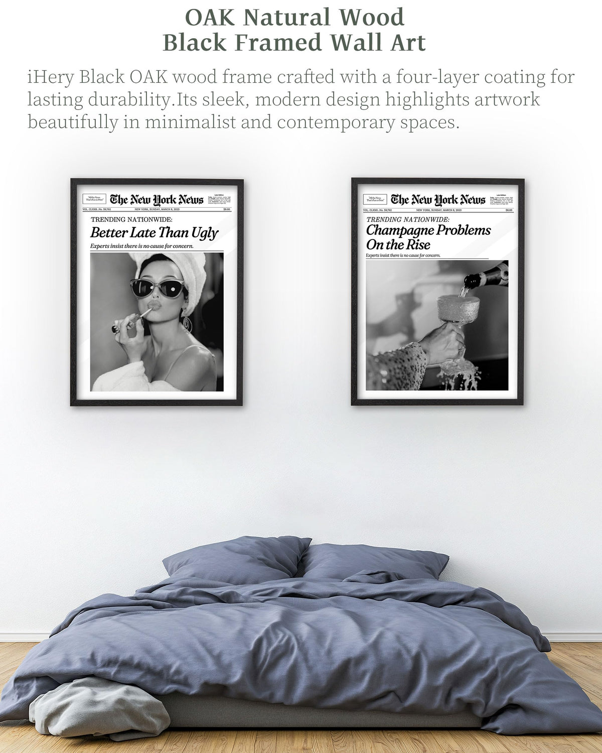iHery Audrey Hepburn wall decor blends humor with classic style