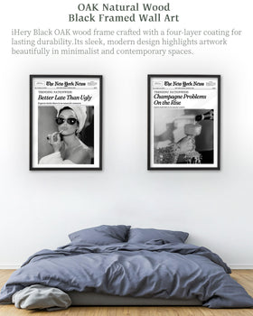 iHery Audrey Hepburn wall decor blends humor with classic style
