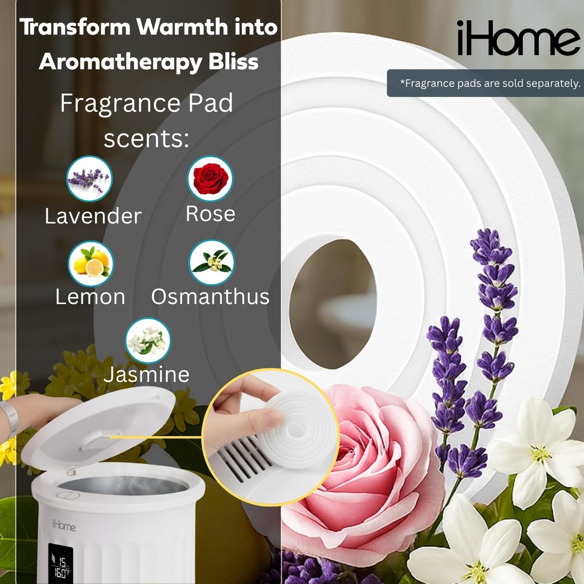 iHome Luxury 20L towel warmer safety lock ensures safe use