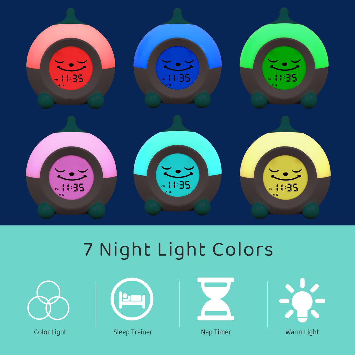 iHoo Ok to Wake alarm clock safe materials emphasizing kid-friendly and durable design
