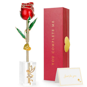 ihoomee real rose dipped in 24K gold for lasting elegance