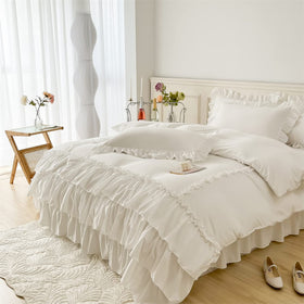 IHOUSTRIY zip-closure duvet cover closeup for easy bedding changes