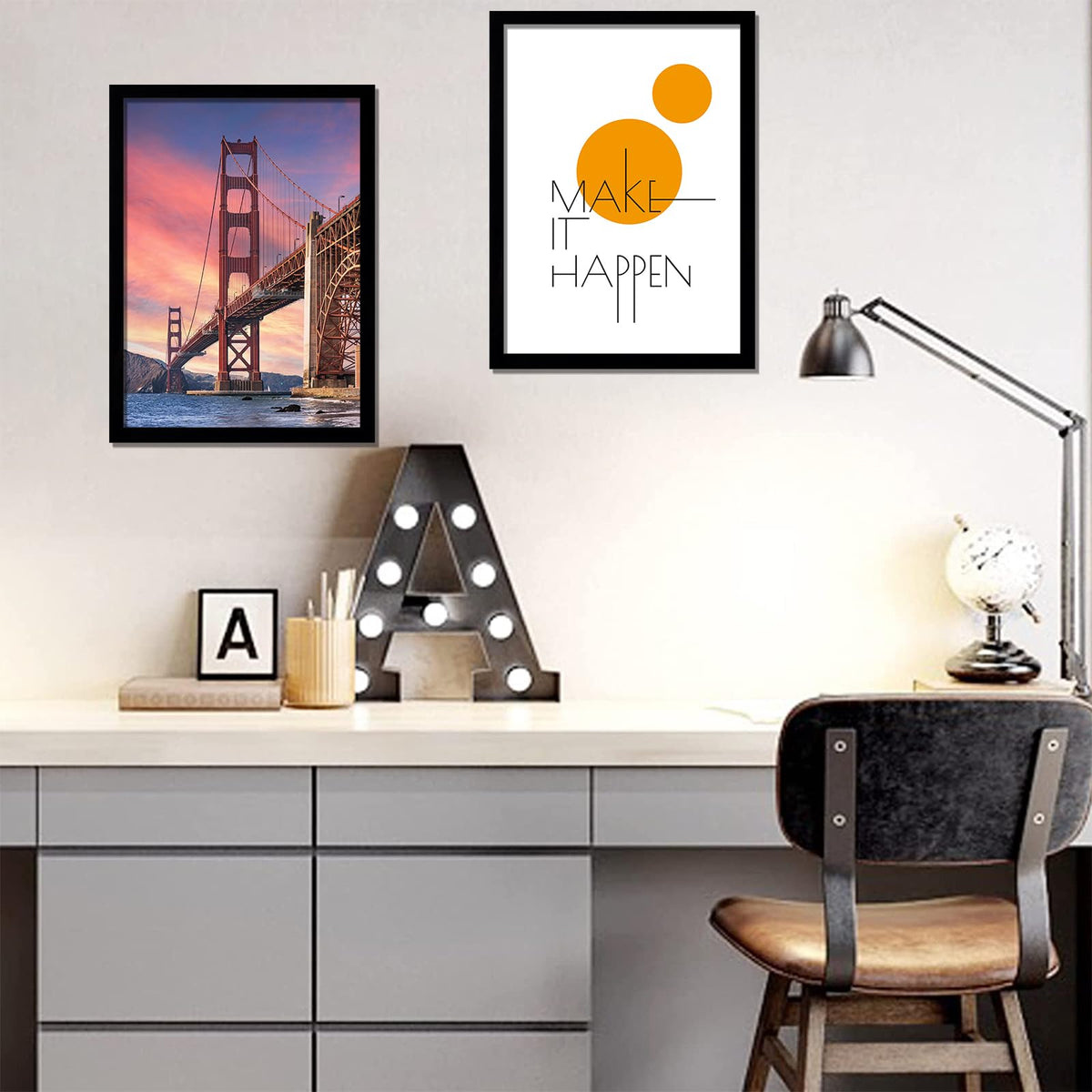 ijuerybai Black 16x24 picture frame set wall-mounted portrait option.