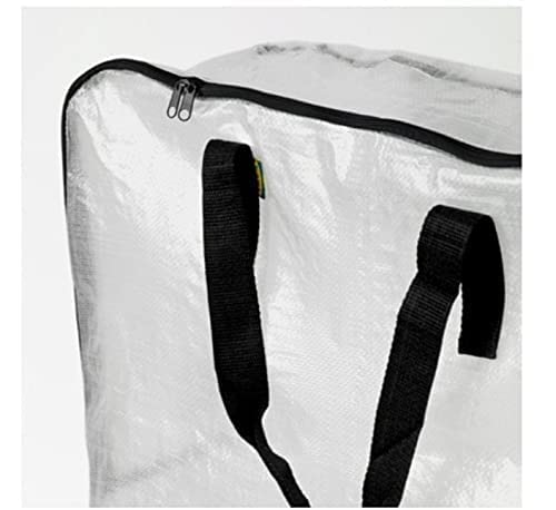 IKEA DIMPA moisture-proof bag close-up highlights durable polypropylene material for long-term use.