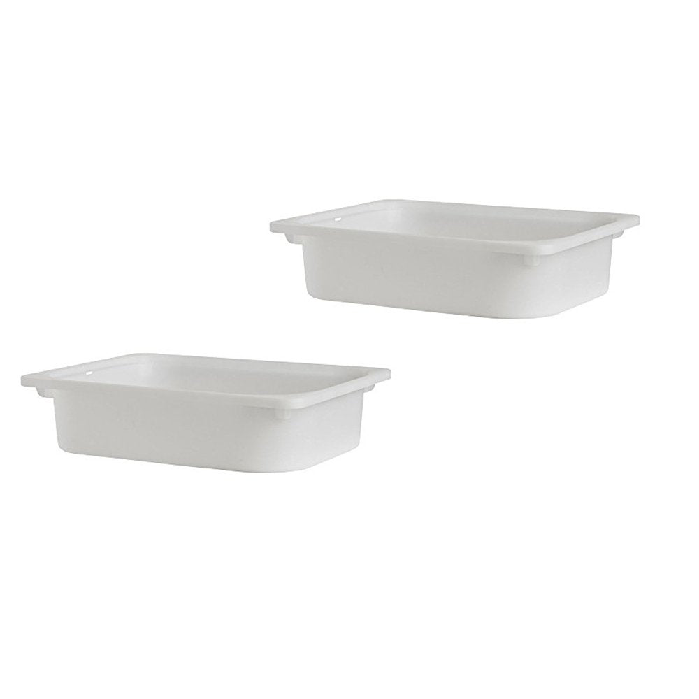 IKEA TROFAST storage box set in white for organized toy and craft storage.