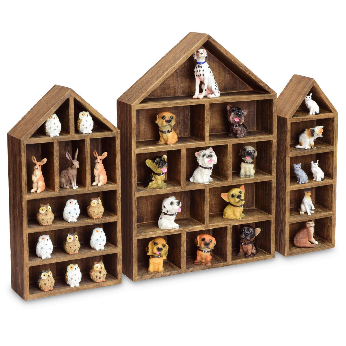 Ikee Design house-shadow-cubby-box large front view for organized miniatures display