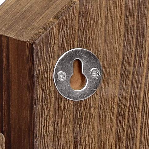 Ikee Design house-shadow-cubby-box wall mount ready with natural wood finish