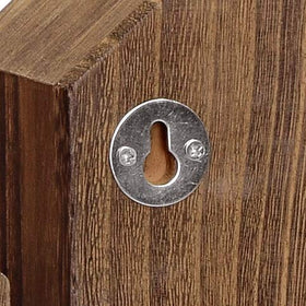 Ikee Design house-shadow-cubby-box wall mount ready with natural wood finish