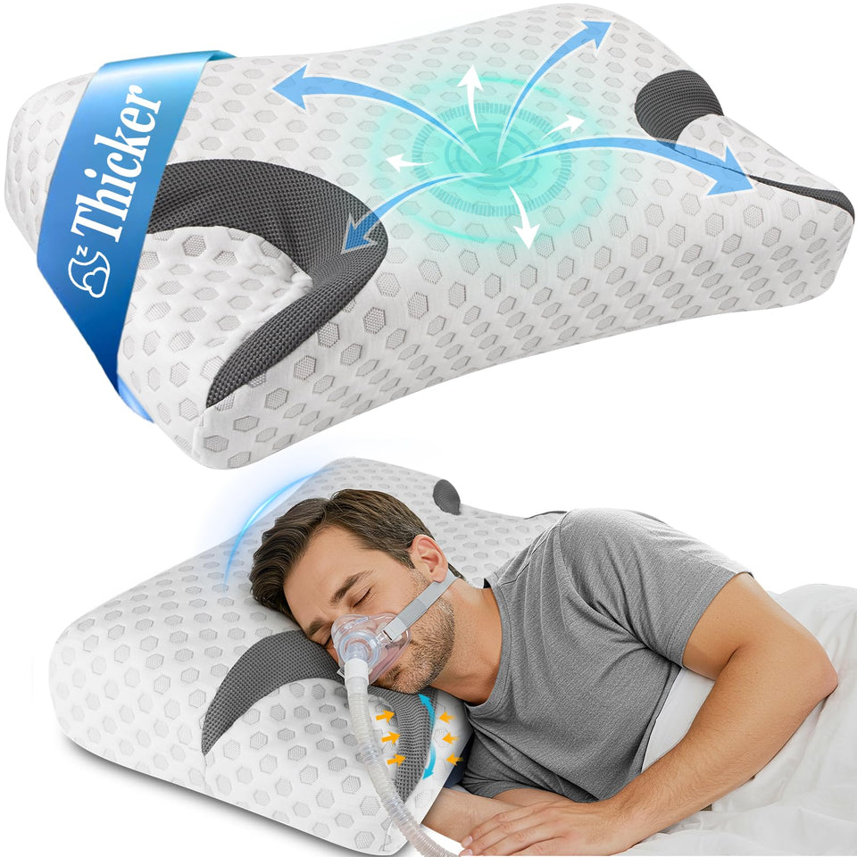 IKSTAR CPAP Pillow with breathable pillowcase for cool, comfortable sleep