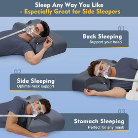 IKSTAR cervical memory foam pillow provides ergonomic neck relief and shoulder ease