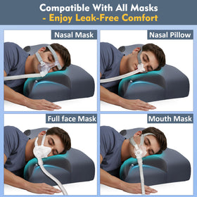 IKSTAR CPAP pillow dual-height design with 2cm insert for customizable neck support