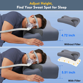 IKSTAR CPAP pillow compatible with full-face and nasal masks for versatile night comfort