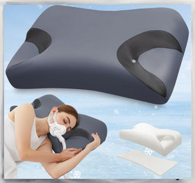 IKSTAR CPAP pillow with side cutouts for stable mask and sleep