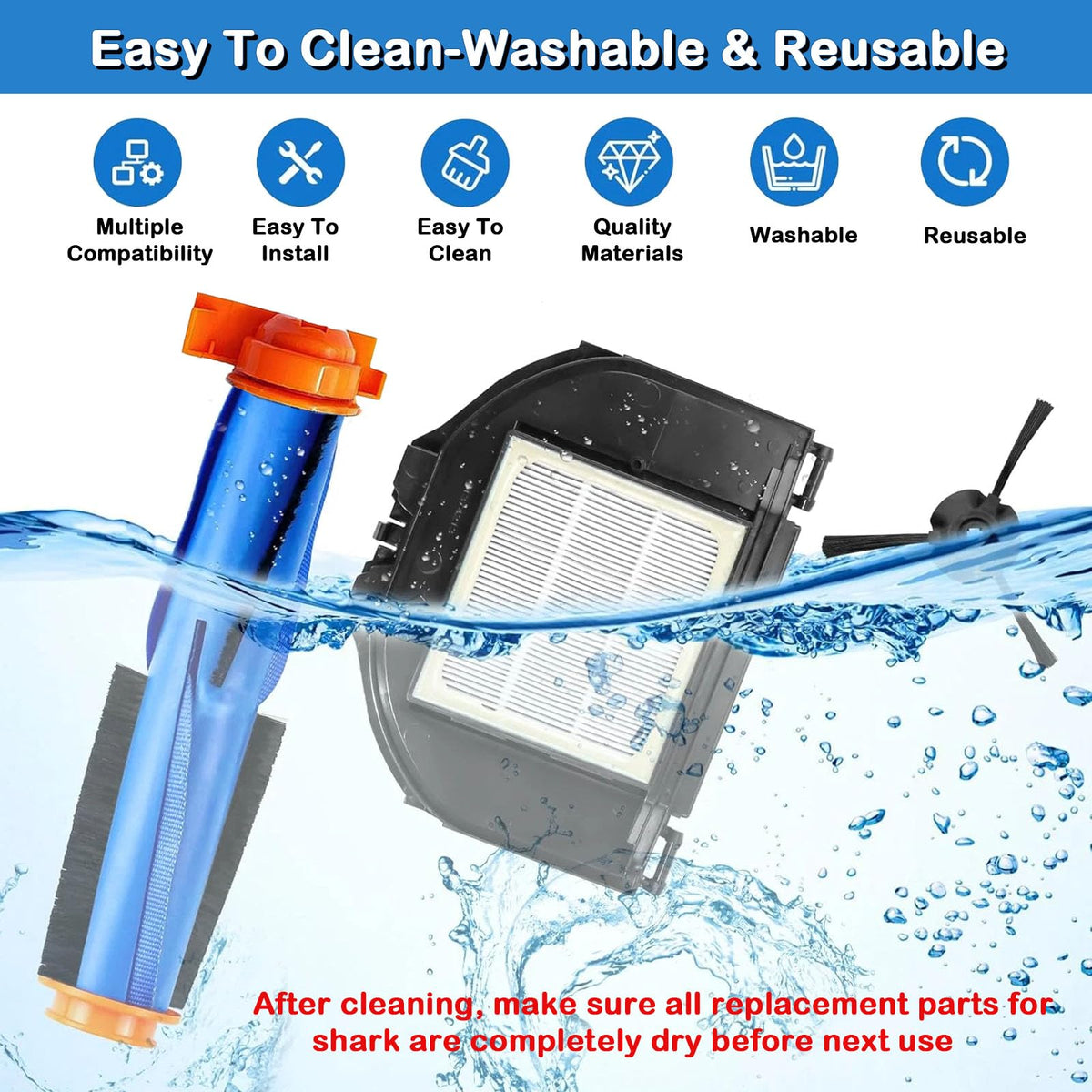 ikukurun RV2310AE side brushes reach edges for thorough cleaning