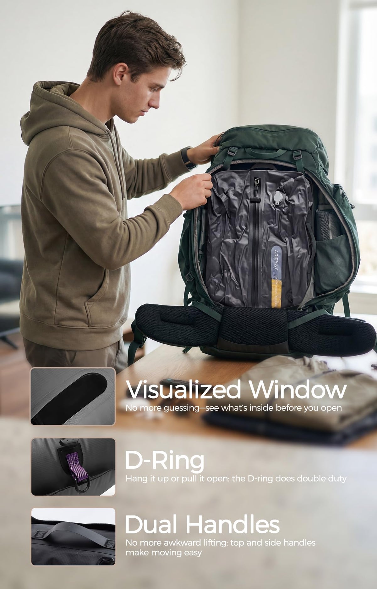 IKYWT privacy exterior with quick ID window speeds outfit identification.
