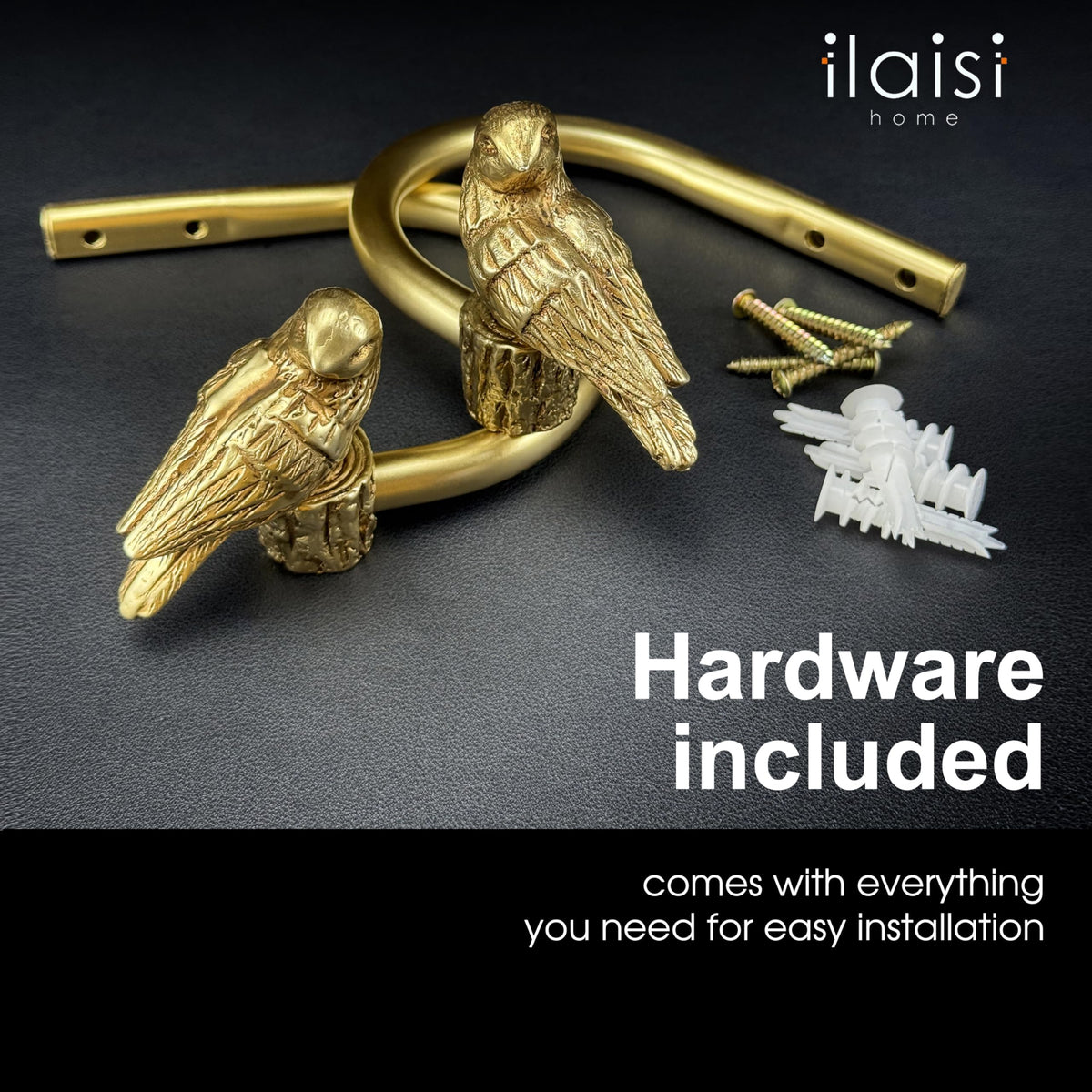 ILAISIHOME resin bird holdbacks blend natural aesthetics with sturdy mounting for secure curtains