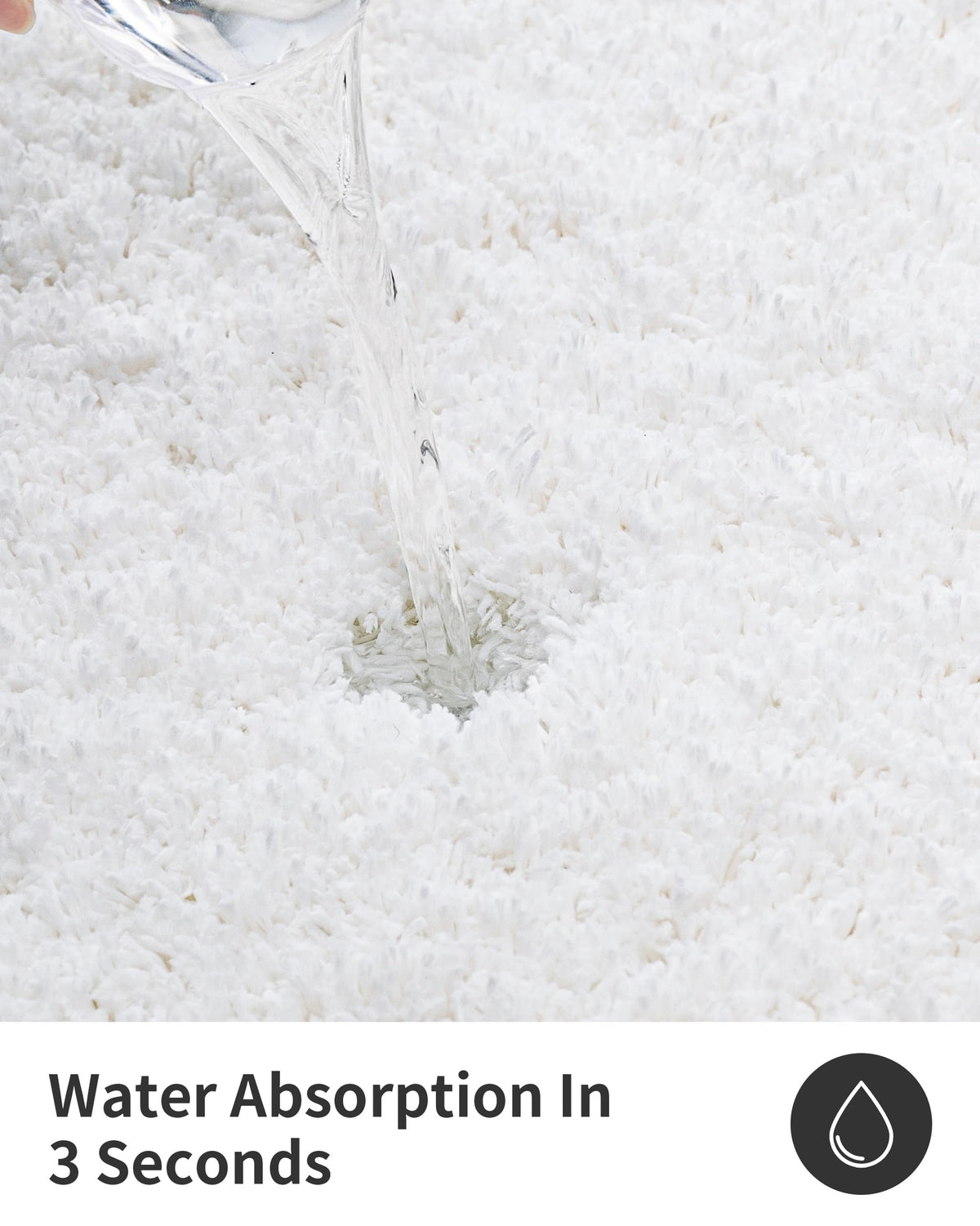 ILANGO foam latex bottom anti-slip layer boosts floor grip.