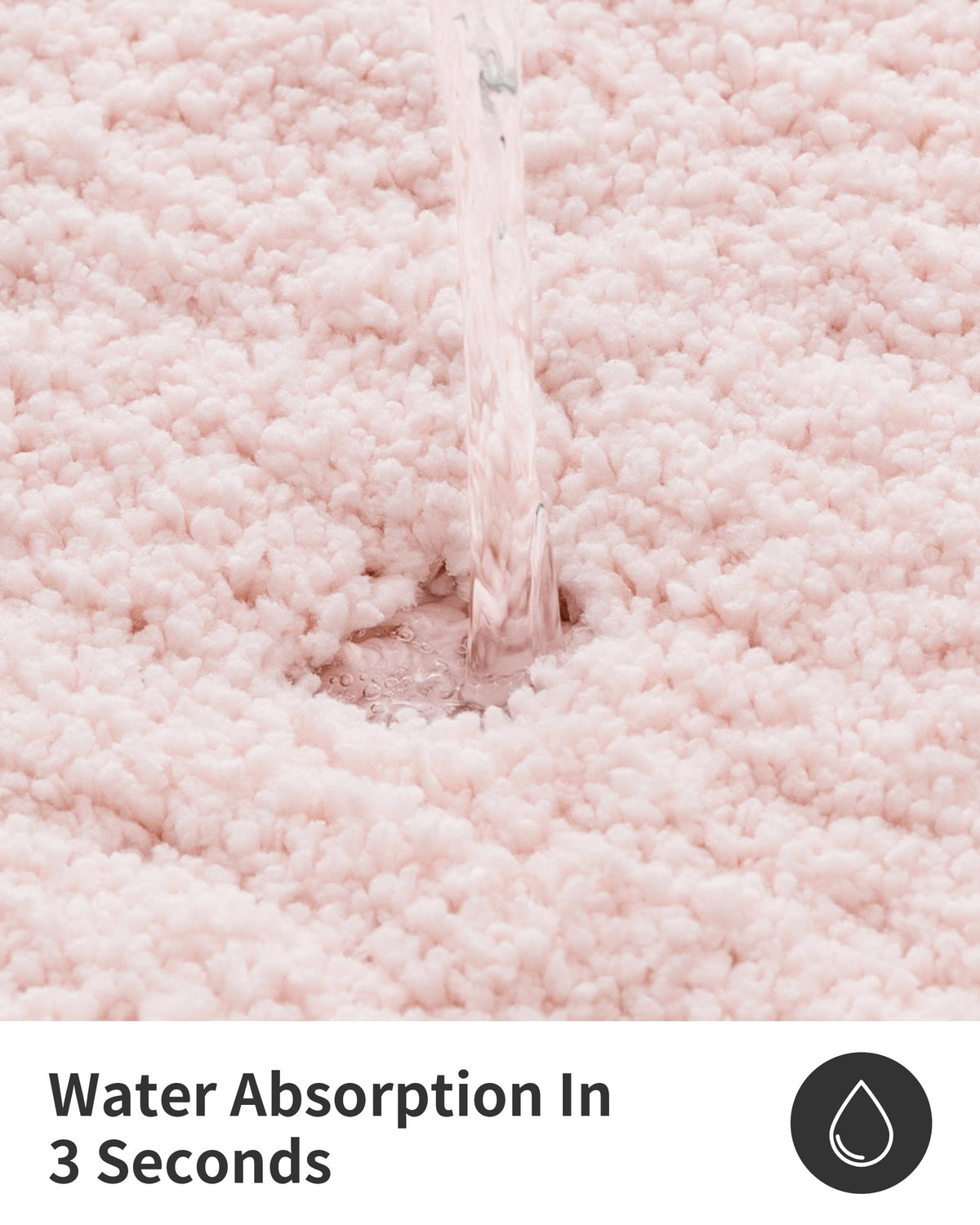 ILANGO Pink Christmas bath rug quick-drying fibers wick moisture fast