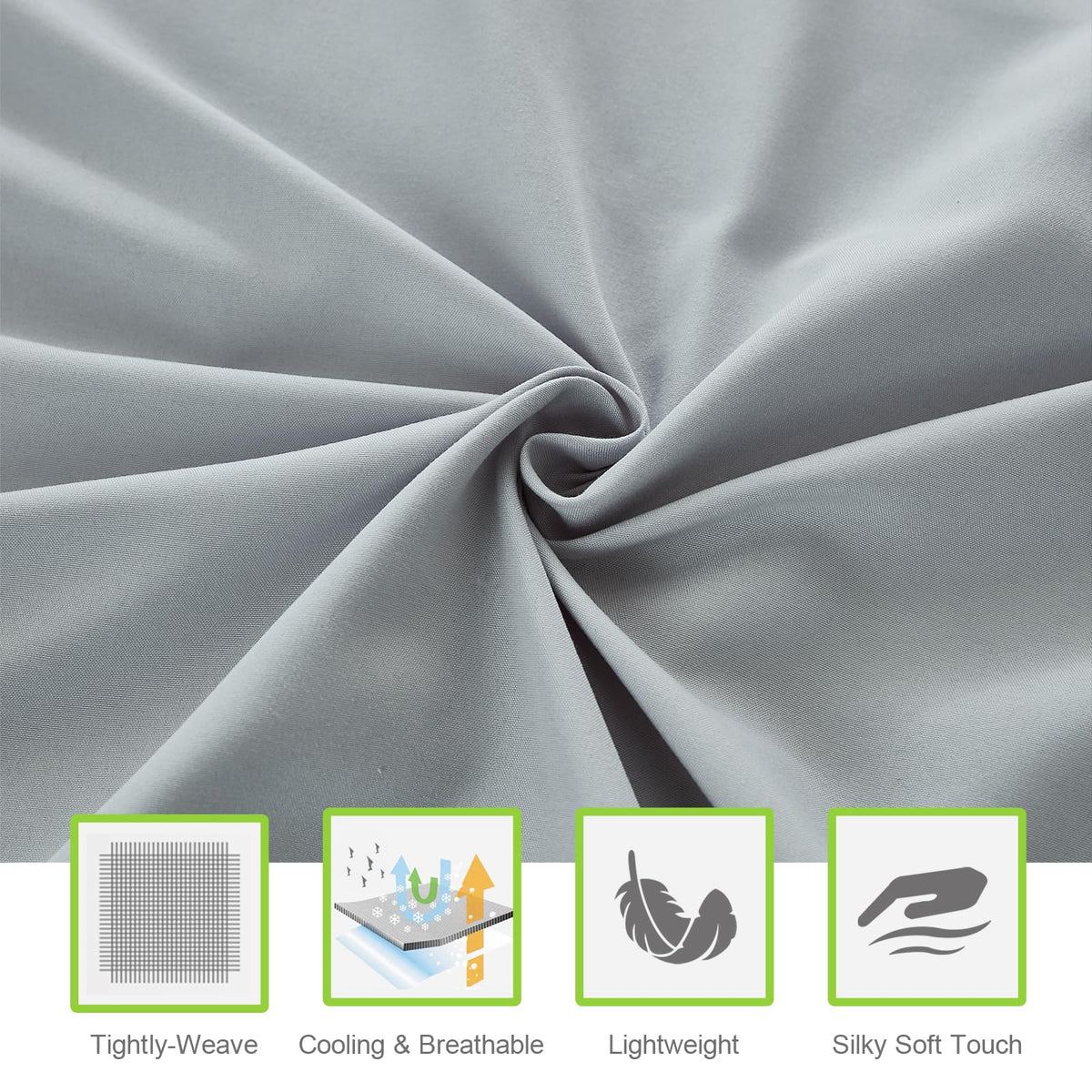ILAVANDE 1800-series microfiber close-up showing soft, breathable texture
