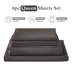 ILAVANDE queen sheets set is machine washable for easy care.