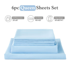 ILAVANDE Queen Sheets Set perfect gift for weddings or holidays.