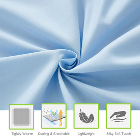 ILAVANDE Queen Sheets Set silky-soft touch enhances comfort.