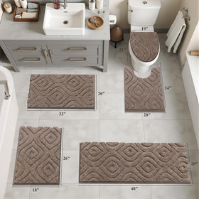 Ileading bath runner 20x32 thick pile for foot comfort