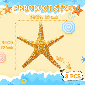 ILEISURELY starfish balloons—durable decor for an ocean themed banner and backdrop.