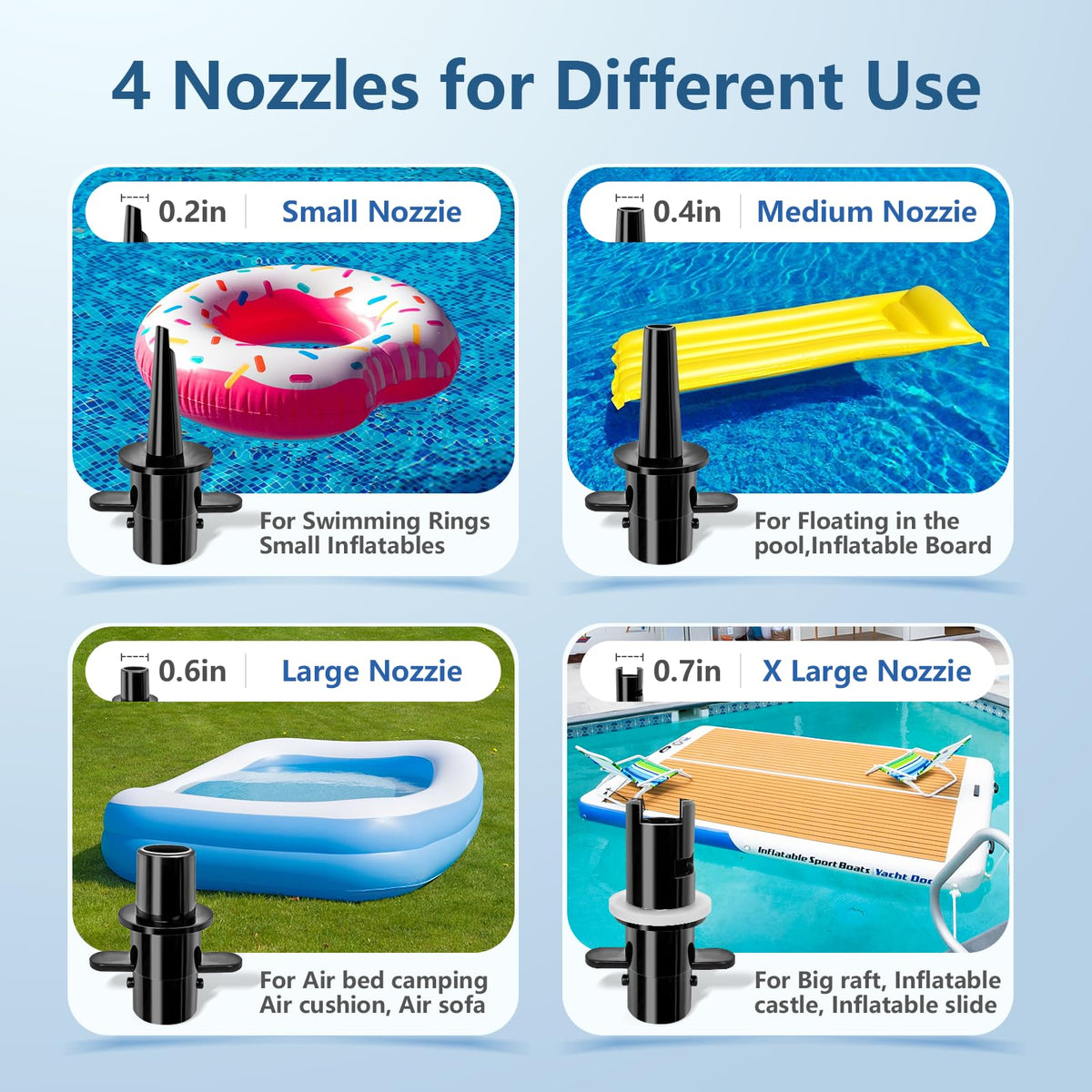 The iLink-outer quick inflation use-at-beach demonstrates rapid setup for outdoor fun.